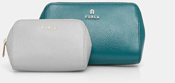 Kožená kozmetická taška Furla 2-pak