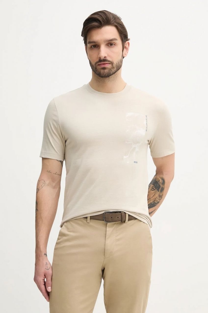 Bavlnené tričko BOSS Orange