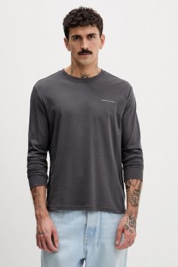 Bavlnené tričko s dlhým rukávom Tommy Jeans