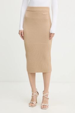 Sukňa s prímesou vlny Armani Exchange