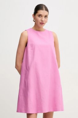 Šaty s prímesou ľanu Weekend Max Mara