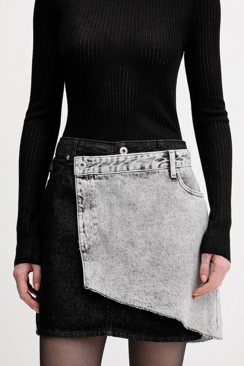 Rifľová sukňa Karl Lagerfeld Jeans