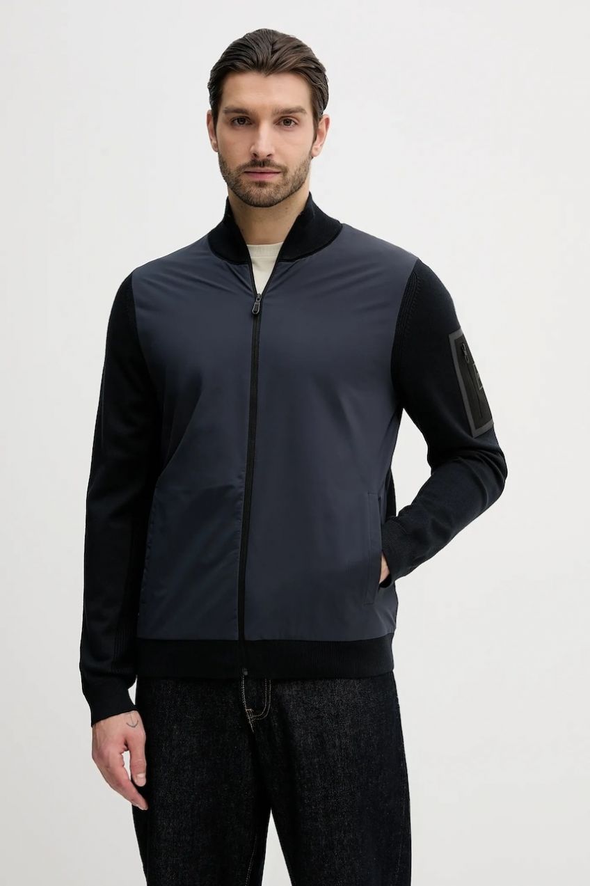 Kardigan s prímesou vlny BOSS Green KN_Momentum-X HY