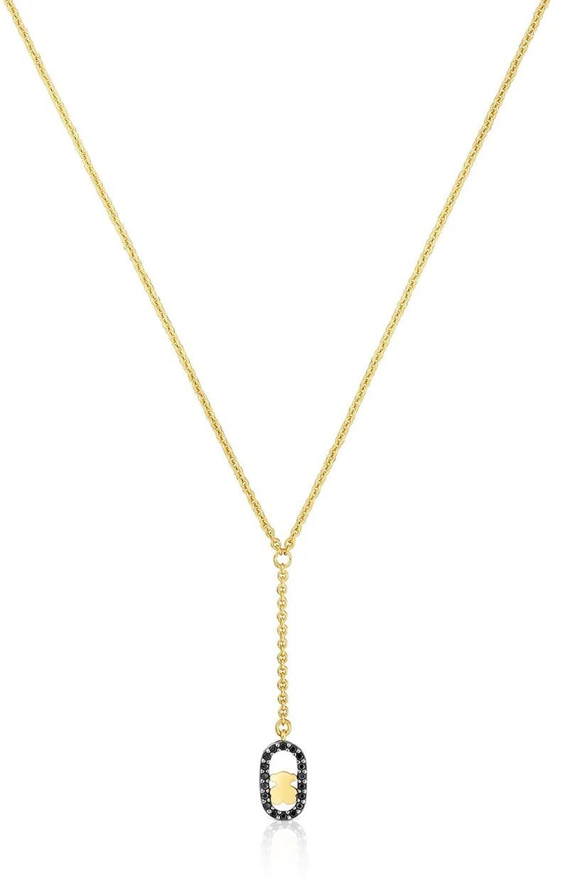 Pozlátený strieborný náhrdelník Tous