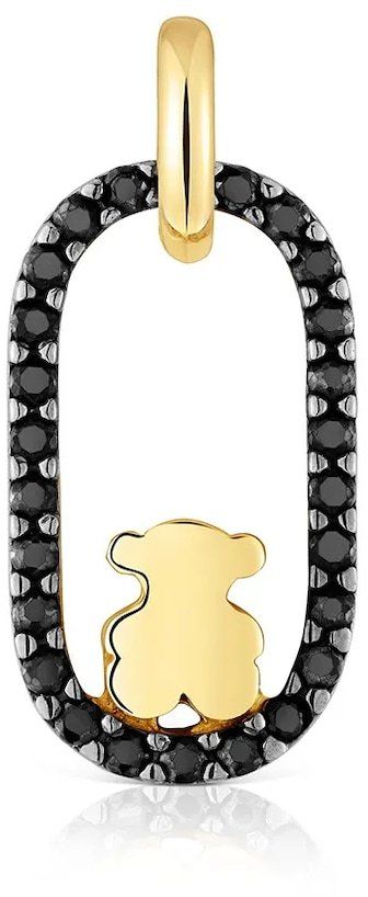 Strieborný pozlátený prívesok Tous