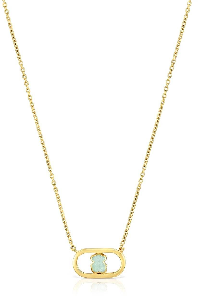 Pozlátený strieborný náhrdelník Tous