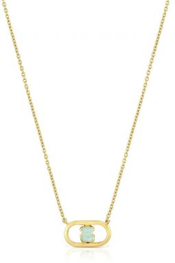 Pozlátený strieborný náhrdelník Tous