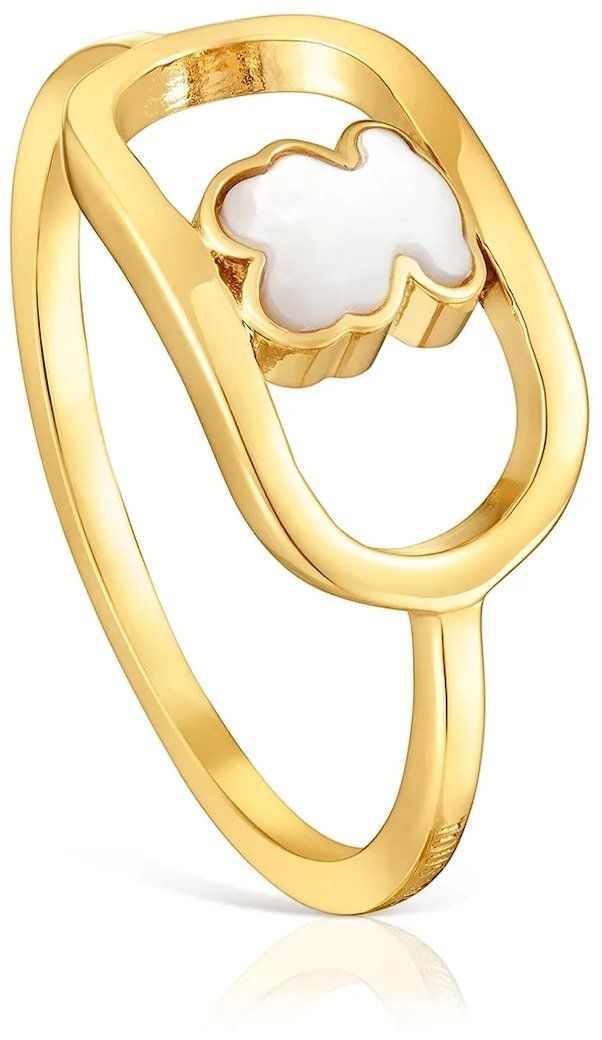 Pozlátený prsteň Tous