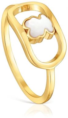 Pozlátený prsteň Tous