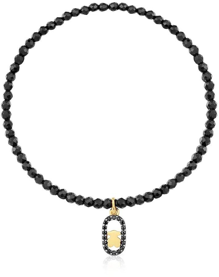 Pozlátený strieborný náramok Tous