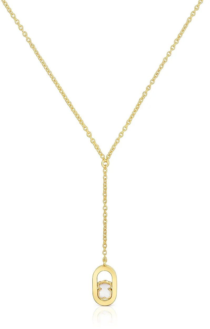 Pozlátený strieborný náhrdelník Tous