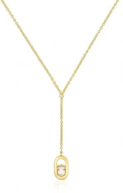 Pozlátený strieborný náhrdelník Tous