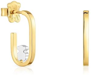 Pozlátené náušnice Tous