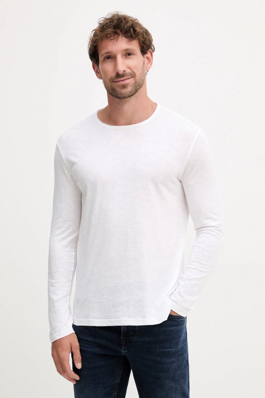 Bavlnené tričko s dlhým rukávom United Colors of Benetton