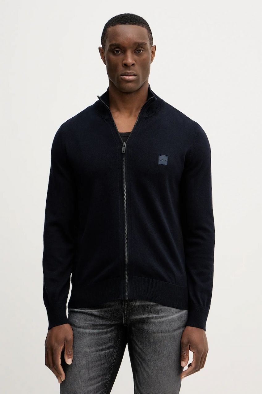 Kardigán s prímesou kašmíru BOSS Orange Kanozip_S