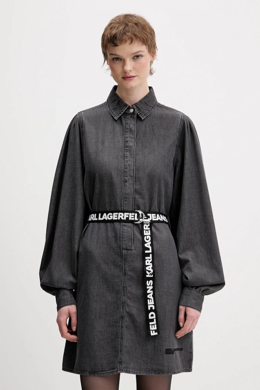 Rifľové šaty Karl Lagerfeld Jeans