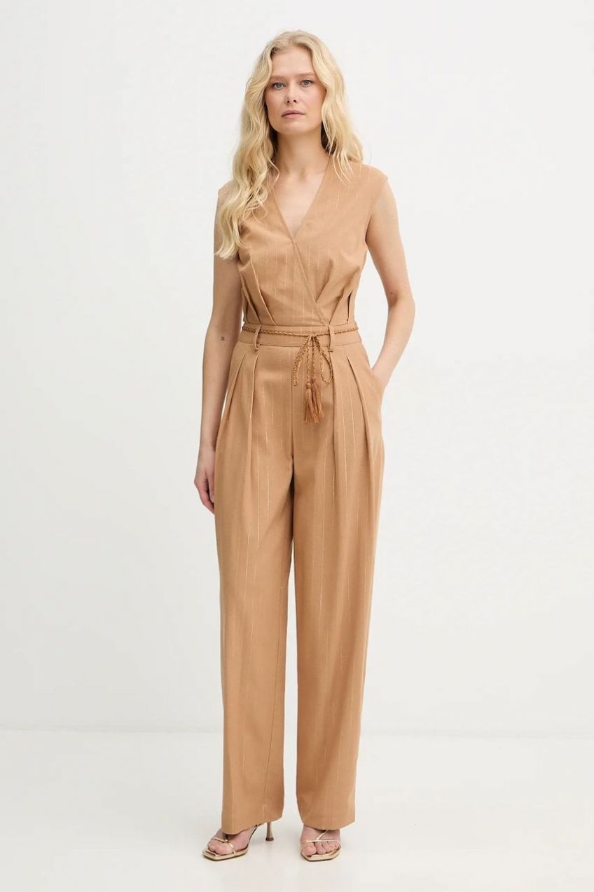 Kombinéza s prímesou ľanu Twinset