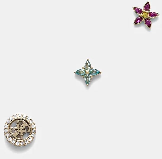 Náušnice Guess SECRET GARDEN 3-pak