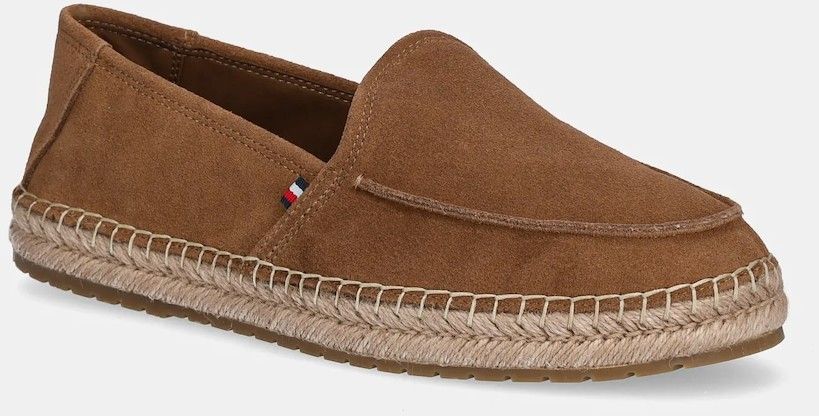 Semišové espadrilky Tommy Hilfiger HILFIGER FLEX ESPA SUEDE LOAFER