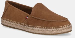 Semišové espadrilky Tommy Hilfiger HILFIGER FLEX ESPA SUEDE LOAFER