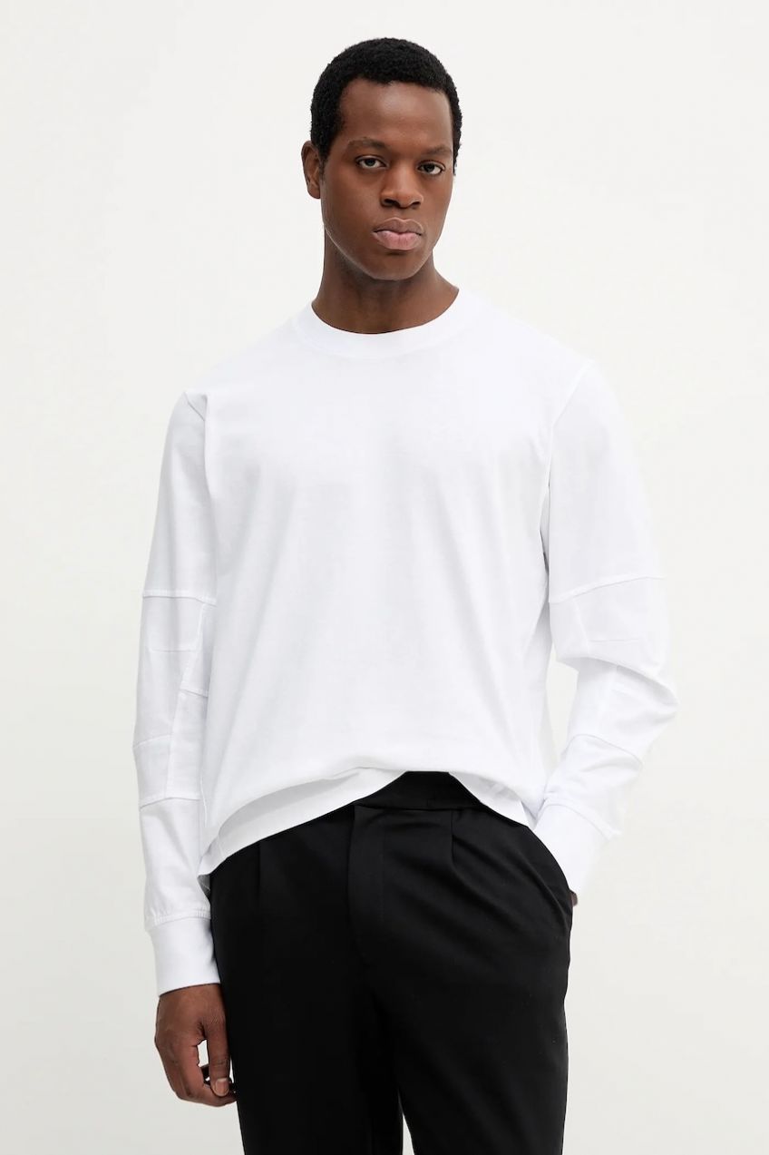 Bavlnené tričko s dlhým rukávom G-Star Constructed loose