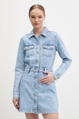 Rifľové šaty Tommy Jeans