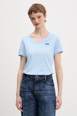 Bavlnené tričko Hugo Blue Classic V_B