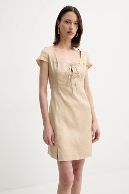 Ľanové šaty Guess ISABEAU