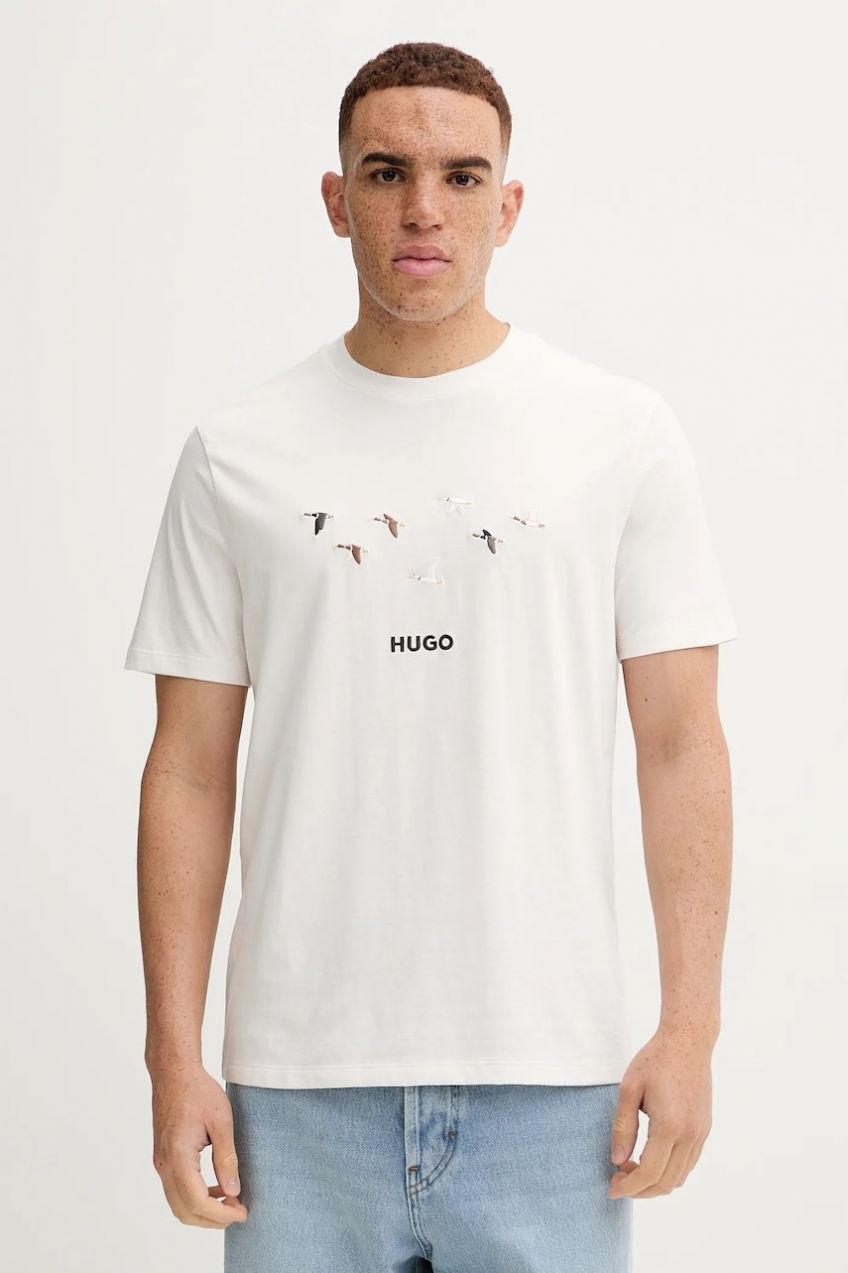 Bavlnené tričko HUGO Dugolini