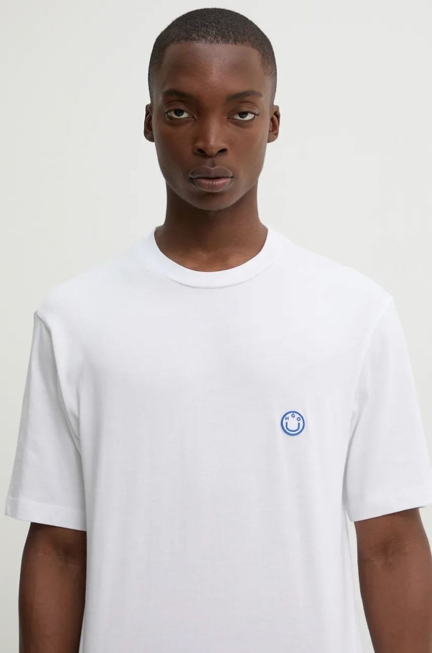 Bavlnené tričko Hugo Blue Niley