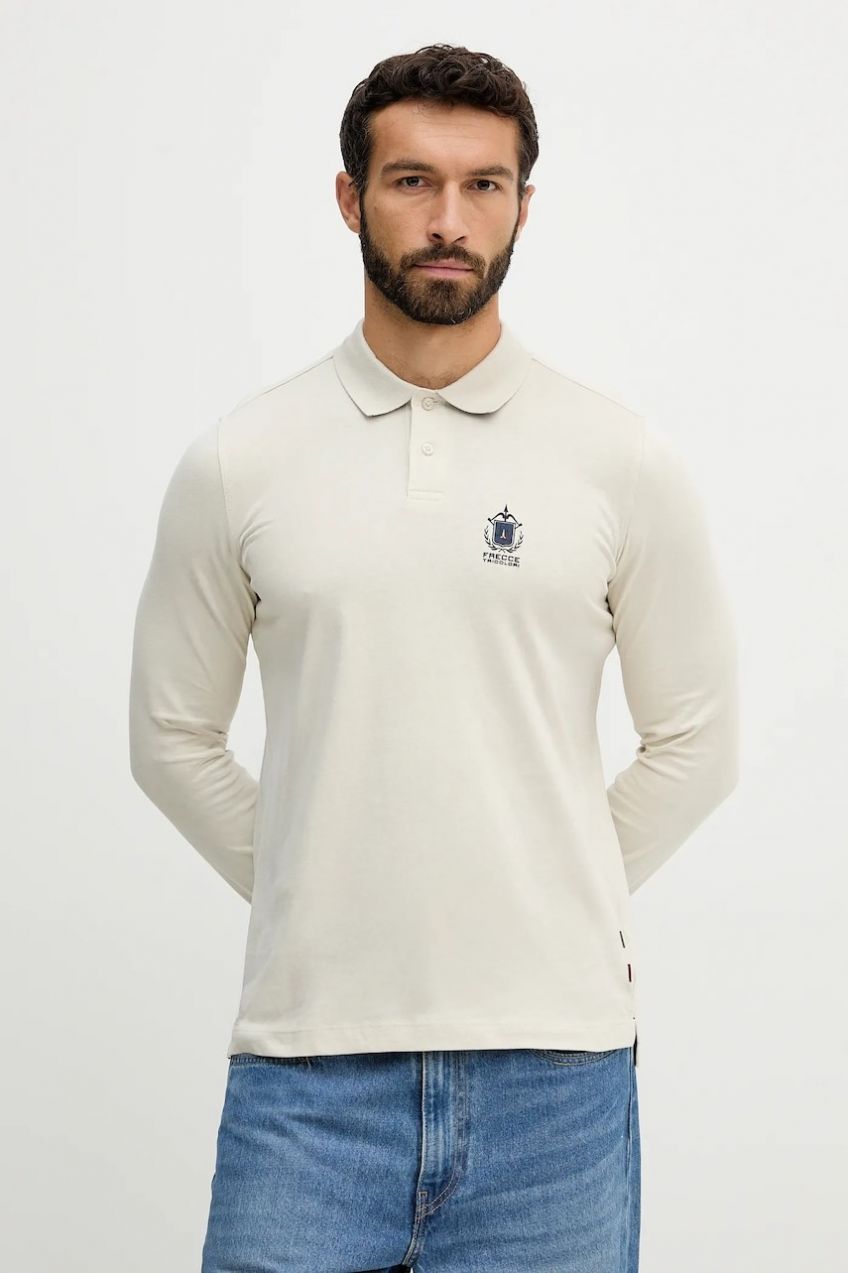 Bavlnené tričko s dlhým rukávom Aeronautica Militare