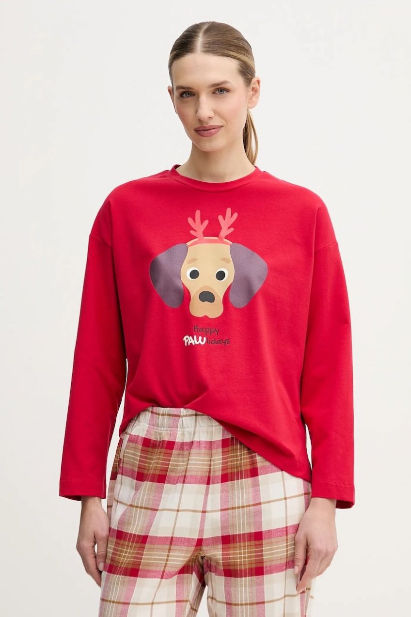 Pyžamové tričko s dlhým rukávom United Colors of Benetton