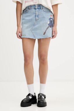 Rifľová sukňa Hugo Blue HUGO x Jujutsu Kaisen