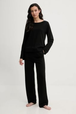 Pyžamo HUGO MESH LOGO LONG SET