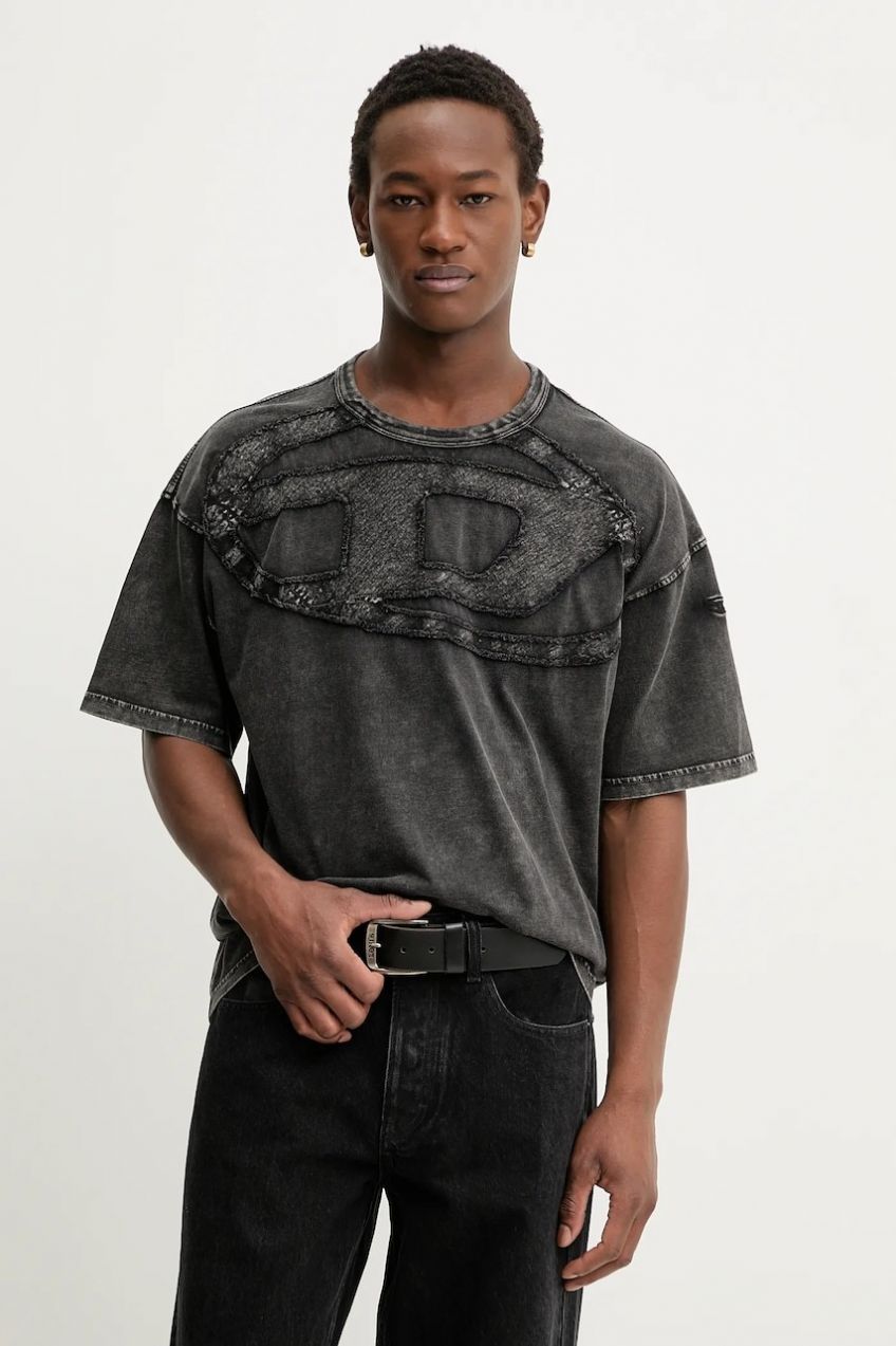 Bavlnené tričko Diesel T-BOXT-DEN