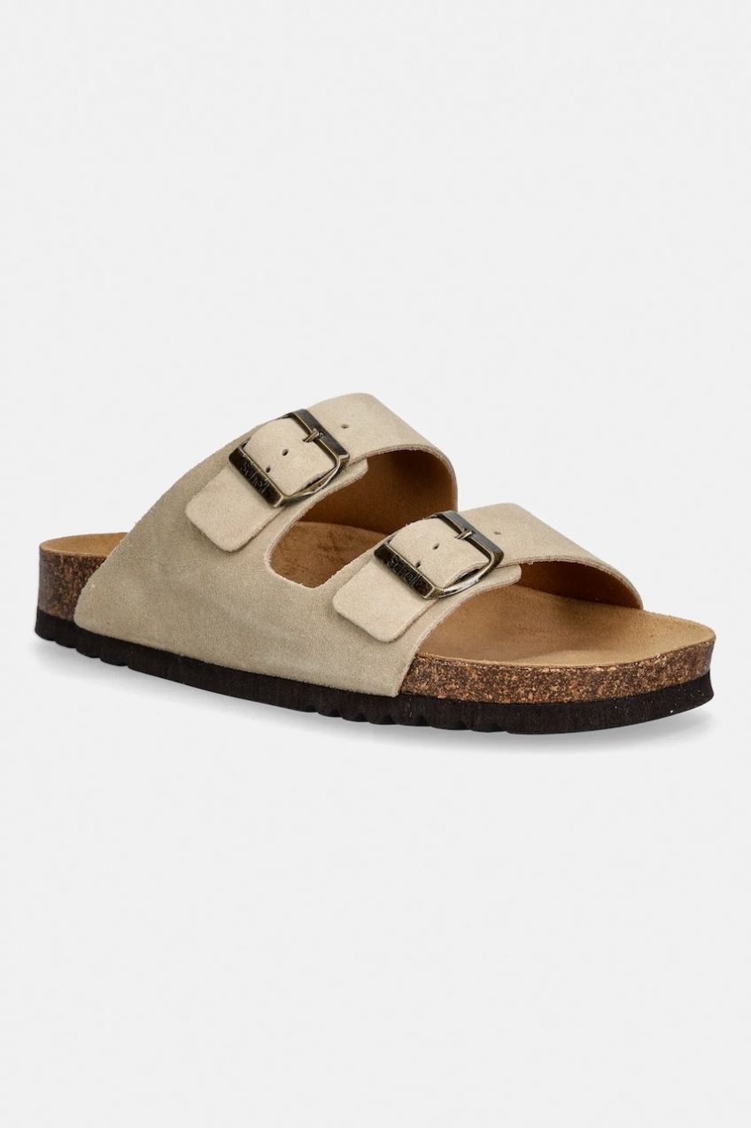 Semišové šľapky Scholl JOSEPHINE