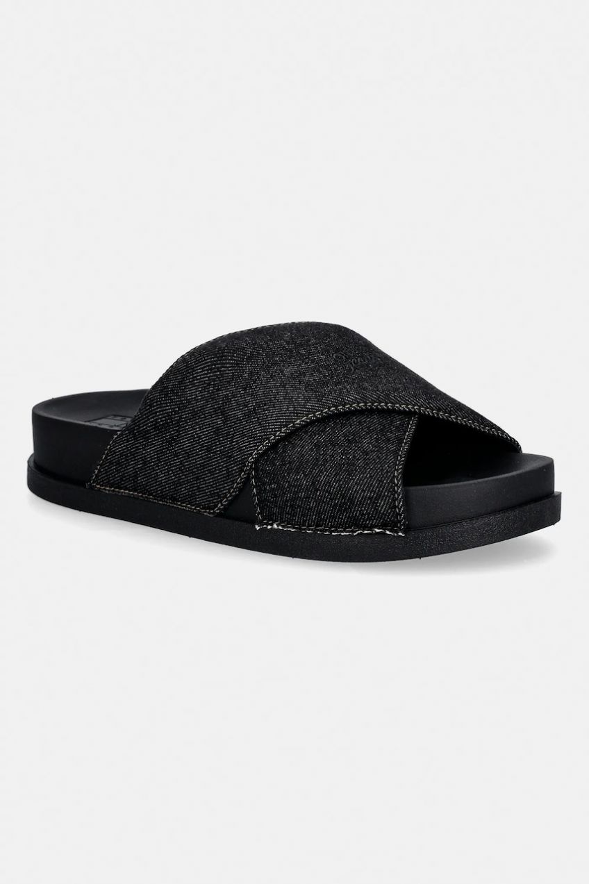 Šľapky Tommy Jeans TJW COMFORT SLIDES WASHED DENIM