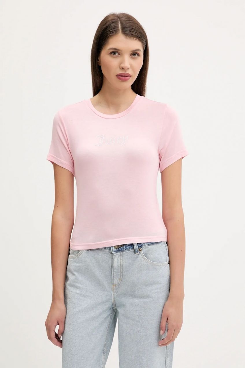 Tričko Juicy Couture SHEER FITTED TEE