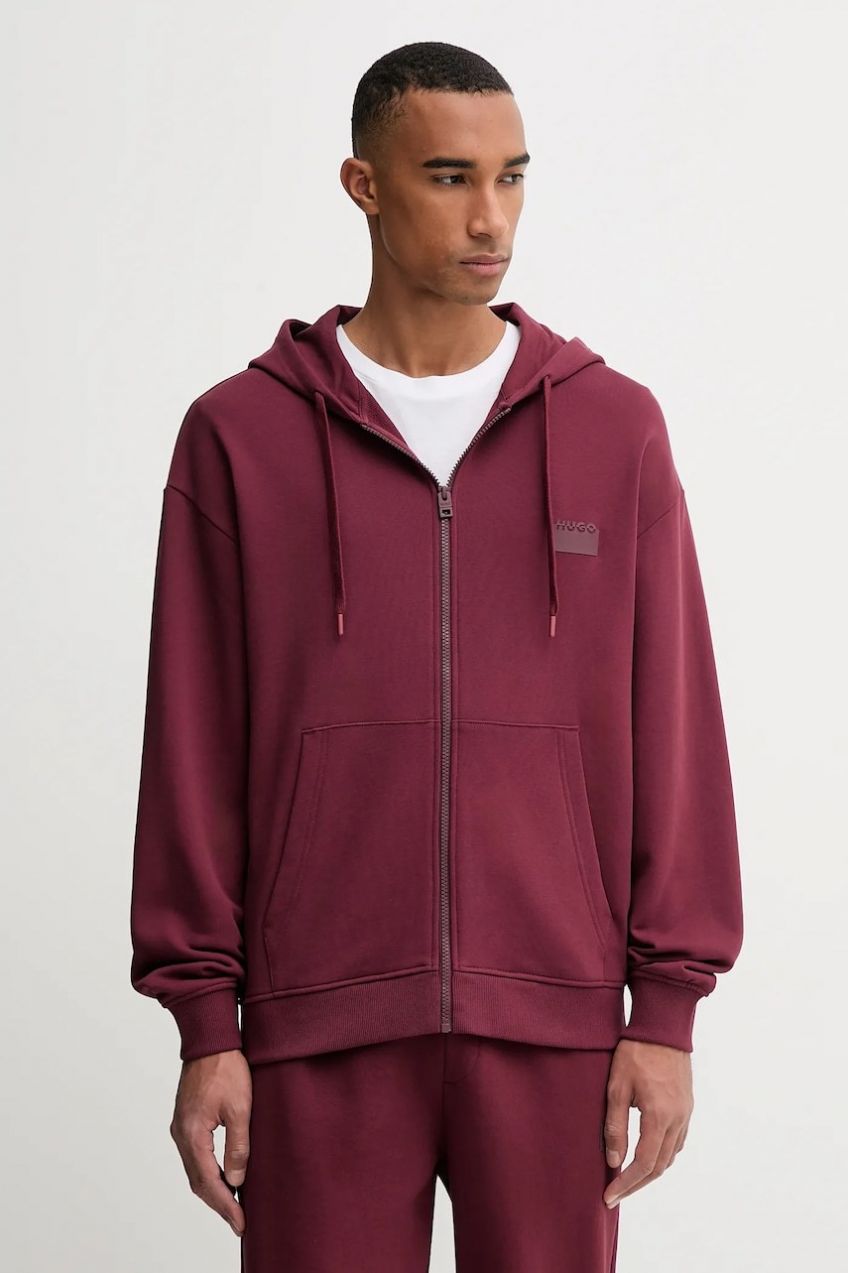 Bavlnená mikina HUGO Delastomer