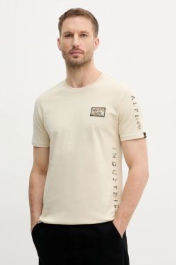 Bavlnené tričko Alpha Industries Camo Sleeve T