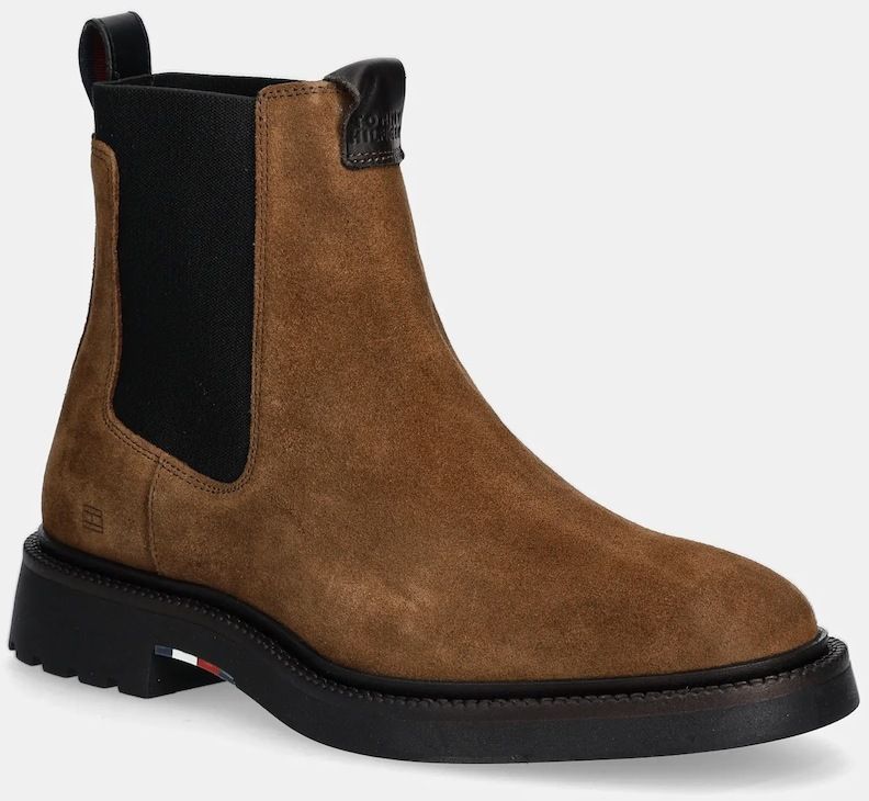 Semišové topánky chelsea Tommy Hilfiger COMFORT LWT SDE CHELSEA