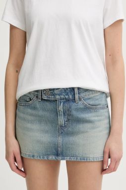 Rifľová sukňa Levi's SUPERLOW MINI