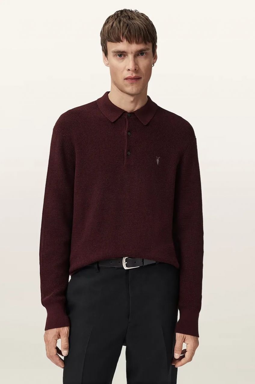 Sveter s prímesou vlny AllSaints ASPEN