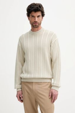 Bavlnený sveter BOSS Orange Kaktus