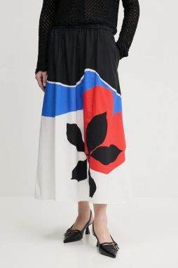 Bavlnená sukňa Desigual FLOR ONDAS_LACROIX
