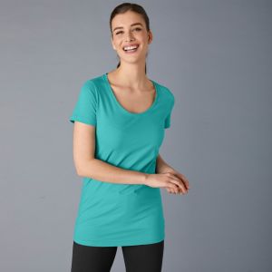 Blancheporte Jednofarebné tričko s krátkymi rukávmi, z bio bavlny, eco-friendly 