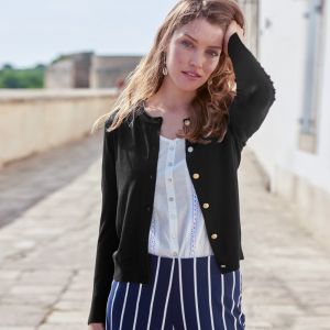 Blancheporte Krátky sveter s gombíkmi 