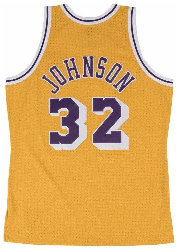 Tričká s krátkym rukávom Mitchell And Ness  Nba Swingman Jersey 20 Los Angeles Lakers 198485 Magic Johnson