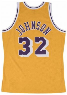 Tričká s krátkym rukávom Mitchell And Ness  Nba Swingman Jersey 20 Los Angeles Lakers 198485 Magic Johnson