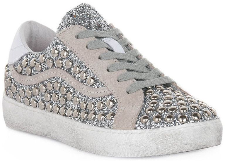 Módne tenisky At Go  GO GLITTER ARGENTO BERLINO
